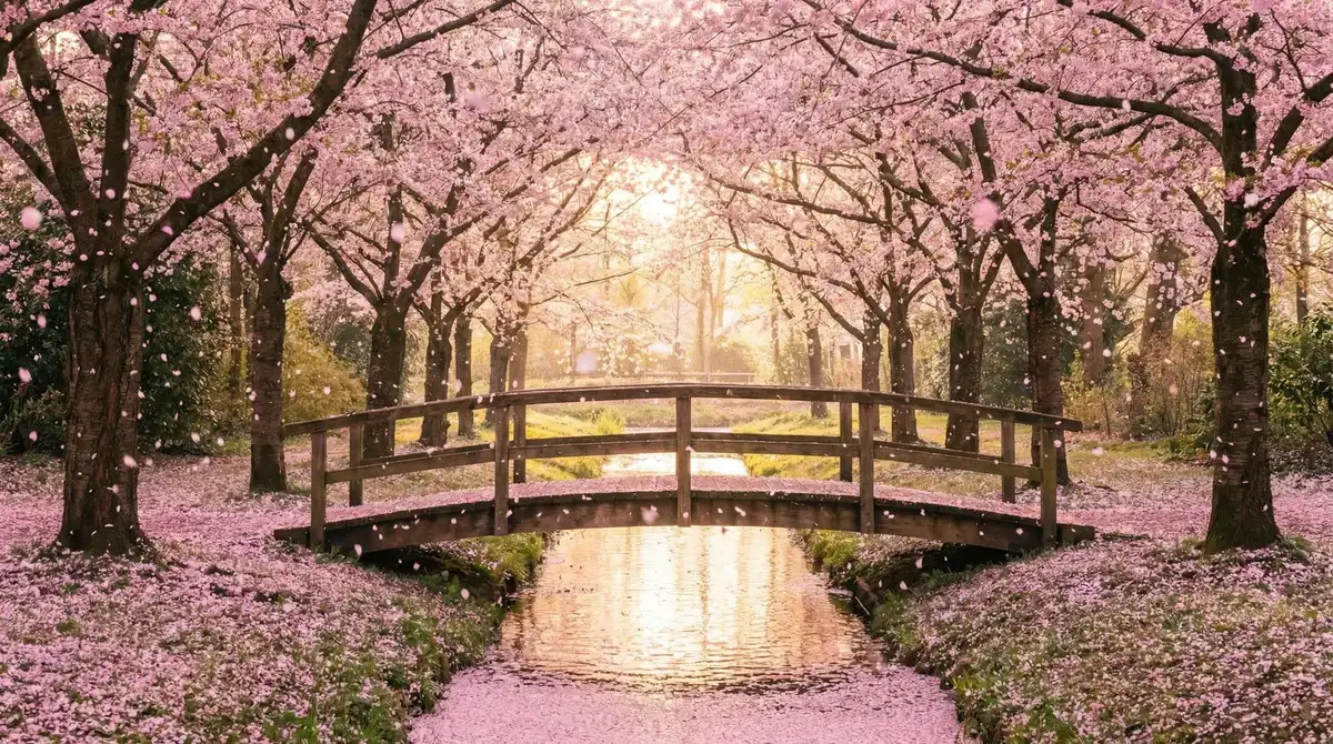 樱花桥畔 - 白洁敌伦交换 唯美风景